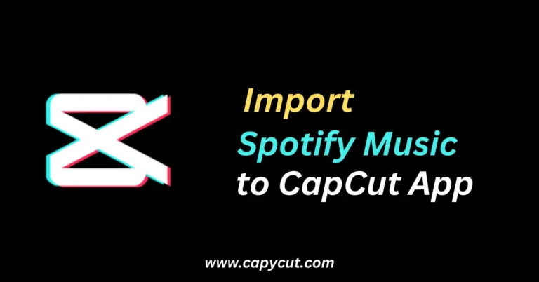 Import Spotify Music to CapCut App