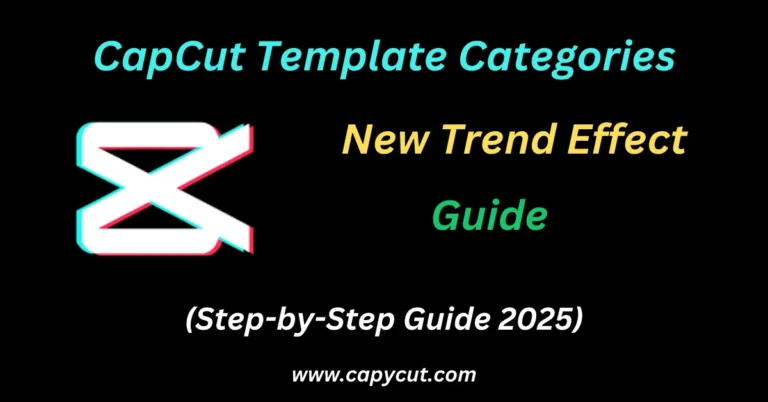 feature image containing text Top New Trend Effect CapCut Templates in 2025