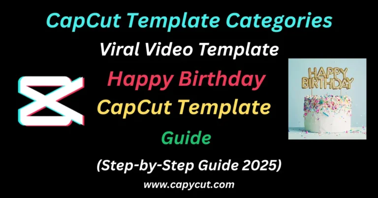 Feature Image containing text Happy Birthday CapCut Template – Create Stunning Birthday Videos